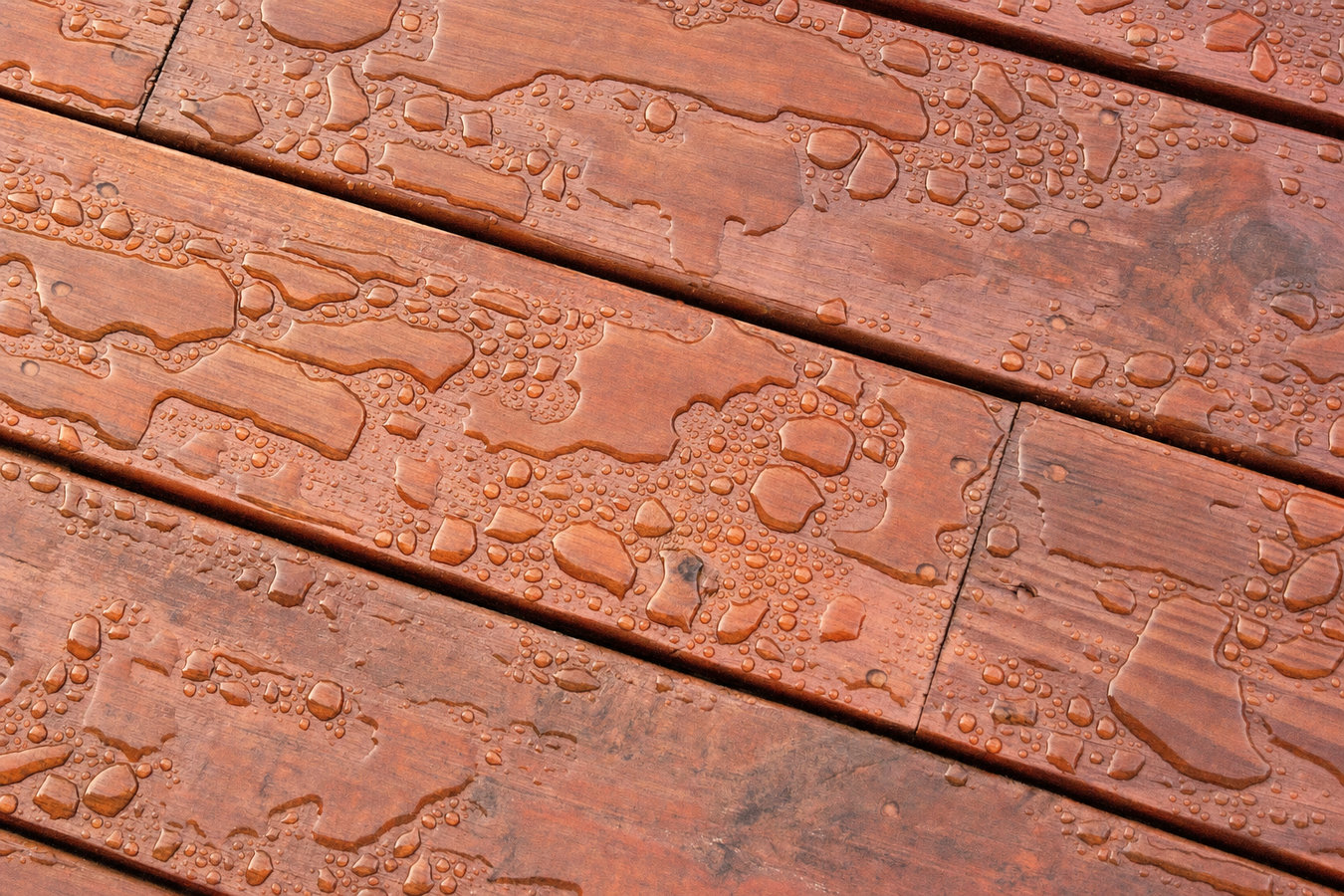 Deck staining and sealing
